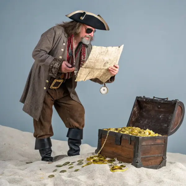 Pirate Treasure Hunt Card